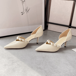 Escarpins D'Orsay Jimmy tendance avec détails perles et bout pointu pour soirées, clubs et sorties nocturnes - Product Image 2
