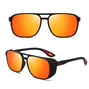 <span class=keywords><strong>Gafas</strong></span> de <span class=keywords><strong>Sol</strong></span> Steampunk para Hombre, Estilo Industrial con Protectores Laterales, <span class=keywords><strong>Gafas</strong></span> de <span class=keywords><strong>Sol</strong></span> Retro para Motociclistas, UV400 - Product Image 2