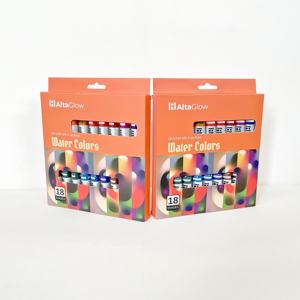 Juego de pintura de acuarela de 18 colores de tubo de plástico de aluminio personalizado Popular para niños artista estudiante - Product Image 5