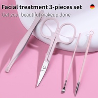 Kit de coupe-ongles en acier inoxydable avec étui holographique, ensemble de manucure et pédicure pour ongles épais, rose, cadeau pour hommes et femmes