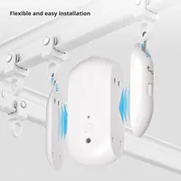 Robot de rideau intelligent Tuya Zigbee, application de contrôle à distance, ouverture et fermeture des rideaux à tringle romaine