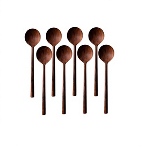 Ensemble de 8 cuillères en bois, couverts de qualité supérieure, taille personnalisée, pour usage domestique et hôtelier - Product Image 1