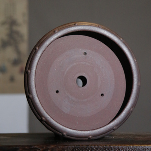 Maceta de Bonsái de Arcilla Morada, Forma de Tambor, Estilo Antiguo, Cerámica Yixing Antienvejecimiento, China - Product Image 4