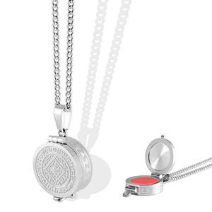 Collier pendentif de mode pour femme, bijoux fins en acier inoxydable, baume à lèvres, Fête des Mères - Product Image 1