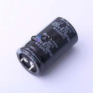 450MXG470MEFCSN30X50 <b>Snap</b>-in Aluminum Electrolytic Capacitor Through hole Component THT,D30xL50mm 470uF 20% 450V 10mm - Product Image 1