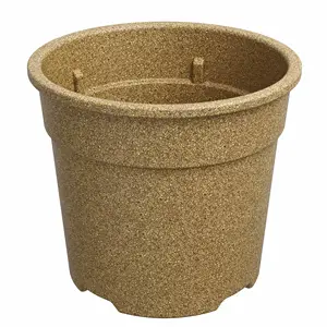 Kualitas Tinggi 11Cm Pot Penumbuh Tahan Lama Serat Tanaman Sekam Padi Ramah Lingkungan Penanam Pot Tanam Biodegradable Pot Penumbuh