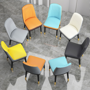 Vente directe d'usine, chaises de salle à manger modernes en cuir rembourré, prix de gros abordables - Product Image 1