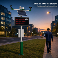 Station météo intelligente à énergie solaire multi-capteurs Série Pro avec GPRS/WiFi/Ethernet pour l'agriculture et la surveillance environnementale