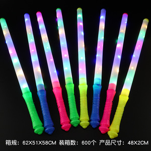 Bâton lumineux LED en plastique, couleurs unies, fluorescent, numérique, sept lumières, clignotant, pour décoration de fête, vente en gros - Product Image 6