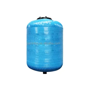 Tanque de pressão de água de bexiga de fibra de vidro FRP de construção exclusiva de três peças para sistemas de tratamento de água