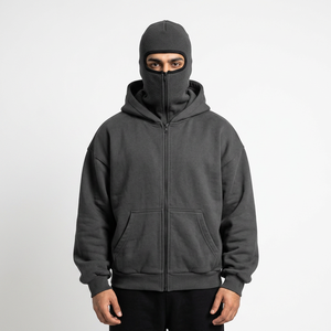 Sudadera con Capucha Negra para Hombre, Nueva Moda 2025, Fabricada por el Fabricante, Sudadera con Cremallera de Alta Calidad, Sudadera con Capucha y Cremallera para Hombre - Product Image 1