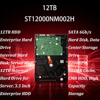 Disque dur d'entreprise ST12000NM002H 12 To 7200 tr/min 512 Mo CMR SAST 12 Gbit/s 3,5 pouces interne pour serveur, centre de données, RAID