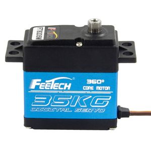 Servomoteur numérique standard entièrement métallique 25kg SPT5535LV-360 35kg, rotation continue à 360°, pour RC Crawler, pièces et accessoires RC en acier - Product Image 3