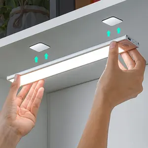 Luminaire de cuisine Harging Port moderne 5V magnétique sans fil détecteur de mouvement sous garde-robe placard lumière LED armoire