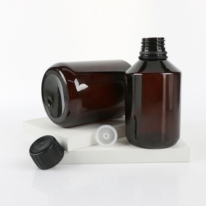2026 Wholesale 250ML 500ML 1000ML Amber PET Cylinder Industrial Use Brown <b>Pill</b> <b>Bottle</b> For Skin Hydrolat - Product Image 2
