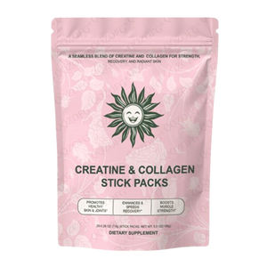 Bâtonnets de <span class=keywords><strong>créatine</strong></span> et de collagène pour femmes adultes personnalisés OEM pour la croissance musculaire santé de la peau soutien immunitaire-poudre de monohydrate de <span class=keywords><strong>créatine</strong></span> - Product Image 1