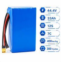 Baterai Lithium Daya Tinggi UAV 44.4V 33Ah 7C Baterai Lithium Ion 400Wh/kg untuk Peralatan Beban Berat UAV Kamera CCTV UAV