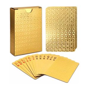 Cartes à Jouer Personnalisables en PVC Lavables, Cartes de <span class=keywords><strong>Poker</strong></span> Métalliques Dorées de Luxe Créatives, Jeu de Société, Cartes à Jouer Épaissies - Product Image 5