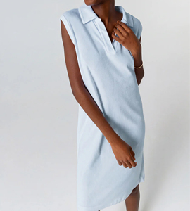 Abito Midi Estivo da <span class=keywords><strong>Donna</strong></span> Personalizzato Senza Maniche con Spalle Scoperte, Elegante e Casual in Cotone, Stile Vintage Tinta Unita - Product Image 2