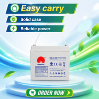 Batterie GEL 12V 33Ah 200Ah à décharge profonde et longue durée de vie, 3000Wh, pour stockage d'énergie solaire, compatible OEM, pour appareils électroménagers, UPS, EPS et usage domestique