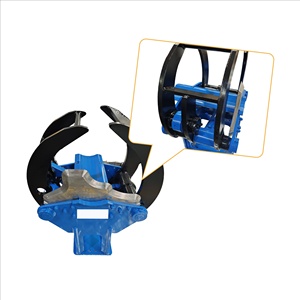 Équipement forestier : Scie à grappin rotative à 360 degrés pour l'abattage des arbres, pour excavatrice, coupe-bois hydraulique avec grappin - Product Image 2