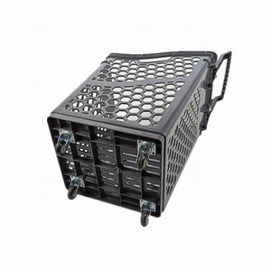 <span class=keywords><strong>Panier</strong></span> roulant à 4 roues de supermarché en plastique de <span class=keywords><strong>grande</strong></span> capacité avec personnalisation - Product Image 4