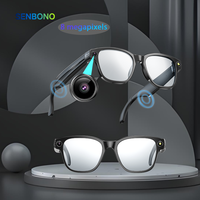 Lunettes Intelligentes SENBONO L801 Avec Caméra, Enregistrement Vidéo Wi-Fi, Appel, Grande Batterie 270mAh, Assistant Vocal, Lunettes Connectées d'Extérieur IA
