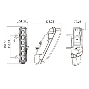 Feu de <span class=keywords><strong>moto</strong></span> à LED pour Harley Davidson Road Glide & Street Glide <span class=keywords><strong>2023</strong></span>+ 14.4W Feu antibrouillard à LED - Product Image 2