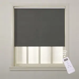 Chinese factory white coated cordless automatic roller motor blinds system