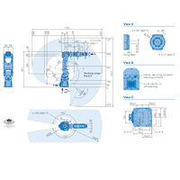 Robot de maniement articulé compact Yaskawa Motoman GP7 Mini, bras robotique industriel