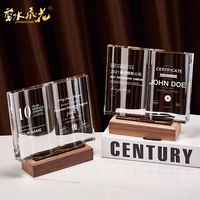 Trophées en cristal sur mesure, médailles créatives en forme de livre, cadeaux de fête des enseignants pour les enseignants
