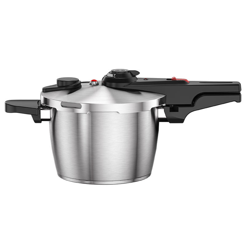 High Quality Stainless Steel Luxury Pressure Cooker Modern Design with Safe Pressure Adjusting and Metal Cooking Pot