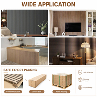 Panneaux acoustiques muraux en bois à lattes OEM ODM pour hôtel, appartement, école - Absorption acoustique intérieure, respectueux de l'environnement