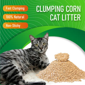 Lettiera per Gatti in Mais Naturale Biodegradabile Senza Polvere Agglomerante Forte Smaltibile Ecologica Controllo Odori all'Ingrosso - Product Image 1