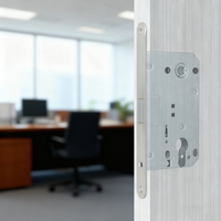Serrure magnétique silencieuse BBDHOME Security Room pour porte en bois, modèle 8550, nickel satiné