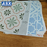Dalles de sol autocollantes en vinyle 12x12 pouces, revêtement de sol auto-adhésif imperméable, lames de sol DIY pour salle de bain, cuisine, salon