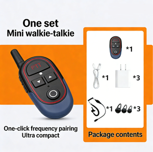 Мини-гарнитура для рации с дальностью действия 3 км, двусторонняя связь для радиосвязи в отелях, ресторанах, караоке-клубах, салонах красоты, беспроводной интерком - Product Image 6