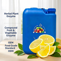Extrait botanique d'enzyme de citron, matière première liquide en vrac 25 kg, qualité alimentaire, citron, fût pour boissons, soins de la peau, OEM/ODM