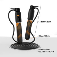 Corde à sauter électronique numérique en PVC avec compteur, roulement rotatif à 360°, réglable, OEM pour l'exercice et l'entraînement