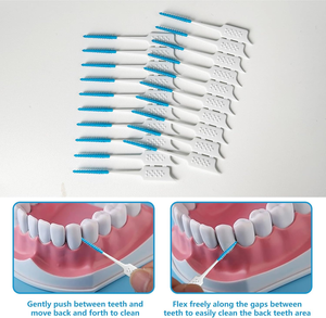 Stuzzicadenti in Silicone in gomma interdentale stuzzicadenti dentali per bracer per pulizia dentaria per uso domestico - Product Image 4