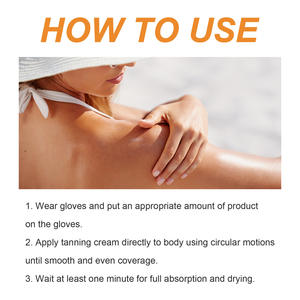 Marque privée Spray professionnel Produits de bronzage Visage Corps Gel autobronzant Ingrédients organiques et chimiques Femmes 100g - Product Image 6