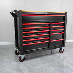 Cheap Tool Chest Rolling Toolbox Workshop Gabinete <span class=keywords><strong>de</strong></span> <span class=keywords><strong>herramientas</strong></span> bloqueable <span class=keywords><strong>con</strong></span> soporte OEM <span class=keywords><strong>con</strong></span> 12 cajones - Product Image 4