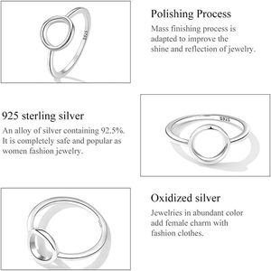 Qings Classic Platinum Plated 925 Sterling Silver Zircon Engagement Band <b>Rings</b> Invisible Setting Women's Anniversary Wedding - Product Image 2