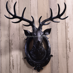 Moderna testa di animale appeso a <span class=keywords><strong>parete</strong></span> scultura in resina animale teste di <span class=keywords><strong>cervo</strong></span> decorazione della <span class=keywords><strong>parete</strong></span> - Product Image 6