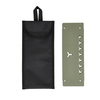 Table de camping pliable ultralégère, table de pique-nique légère en acier à ouverture rapide pour la randonnée en plein air