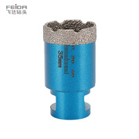 Brocas de Diamante para Perforación de Porcelana, Cerámica y Mármol, de Alta Calidad, con Recubrimiento al Vacío, Marca FEIDA