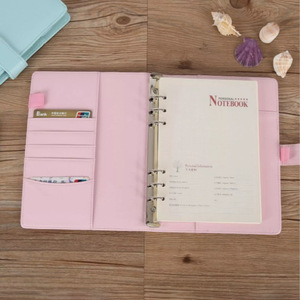 Custom PU leather book covers for A5/<b>A6</b> loose-leaf notebooks and student <b>diaries</b>. - Product Image 3