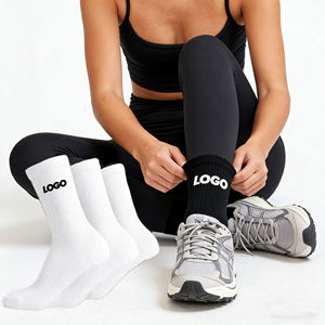 Wholesale Professional Brands Custom Crew <b>Socks</b> High Quality 100% Cotton <b>Socks</b> With Logo Design Custom <b>Socks</b> - Product Image 5