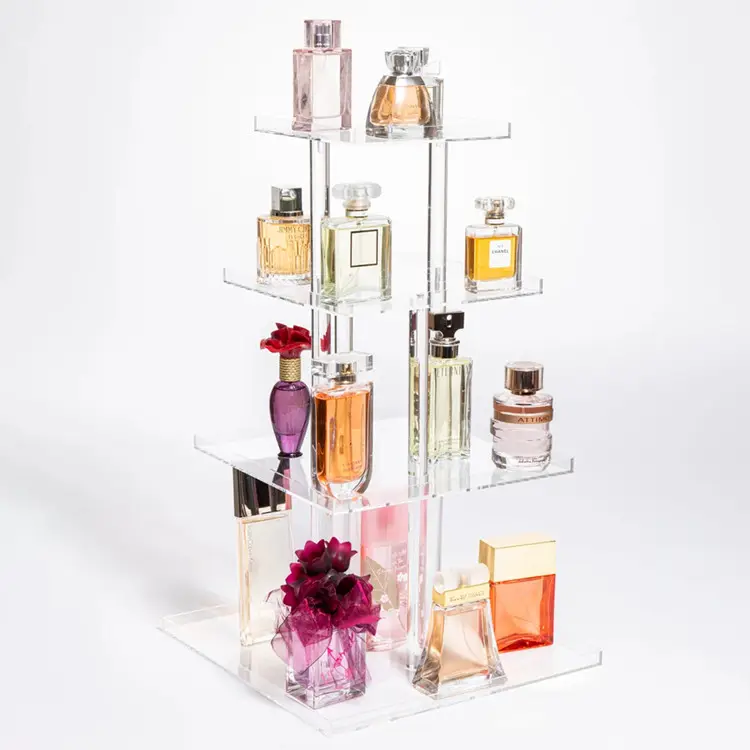 3 Tier Parfum Opslag Organizer Acryl Make-Up Tray Organizer Parfum Stand