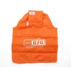Custom Ripstop <b>Tote</b> Shoulder Foldable Shopping Bags Printed Recycled Polyester Folding Vest Fold up Bag - Product Image 1